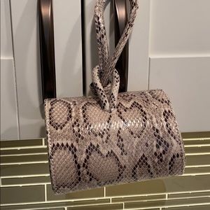 Topshop wristlet NWT croc